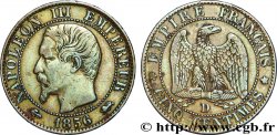 Cinq centimes Napoléon III, tête nue 1856 Lyon F.116/33