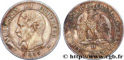 Deux centimes Napoléon III, tête nue, grand D et petit lion 1853 Lyon F.107/4