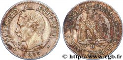 Deux centimes Napoléon III, tête nue, grand D et petit lion 1853 Lyon F.107/4 TTB