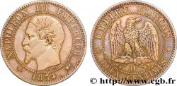 Deux centimes Napoléon III, tête nue, grand D et grand lion 1854 Lyon F.107/12