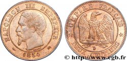 Deux centimes Napoléon III, tête nue, petit D et petit lion 1854 Lyon F.107/15