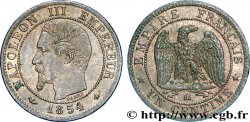 Un centime Napoléon III, tête nue 1854 Strasbourg F.102/11
