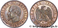 Un centime Napoléon III, tête nue 1857 Bordeaux F.102/36 SUP