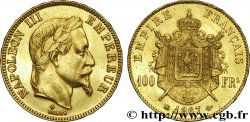 100 francs or Napoléon III, tête laurée 1867 Strasbourg F.551/9