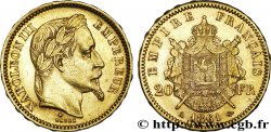 20 francs or Napoléon III, tête laurée 1861 Paris F.532/1