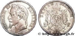 5 francs Napoléon III, tête laurée 1865 Paris F.331/7