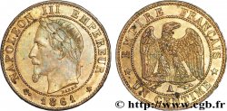 Un centime Napoléon III, tête laurée 1861 Paris F.103/1