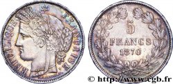 5 francs Cérès, sans légende, M à 2 heures 1870 Bordeaux F.332/5