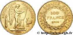 100 francs or Génie, tranche inscrite en relief Dieu protège la France 1904 Paris F.552/17