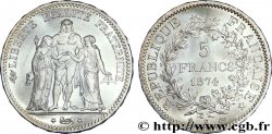 5 francs Hercule 1874 Bordeaux F.334/13 SPL