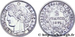 2 francs Cérès, avec légende, petit K 1871 Bordeaux F.265/7 SUP