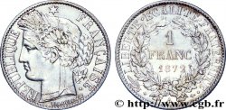 1 franc Cérès, Troisième République, grand A 1872 Paris F.216/4 TTB