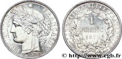 1 franc Cérès, Troisième République, petit A 1872 Paris F.216/5