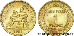 1 franc Chambres de Commerce 1924  F.218/6 SUP