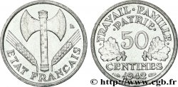 50 centimes Francisque, lourde 1942 F.195/2