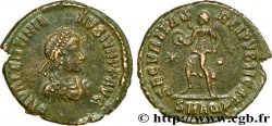 VALENTINIEN II Nummus, (PB, Æ 3) TTB+