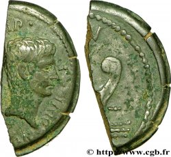 GALLIA - VIENNA - VIENNE - JULIUS CAESAR and OCTAVIAN Dupondius