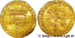 FRANCOIS I Écu d or au soleil à la petite croix 25/09/1540 Bayonne
