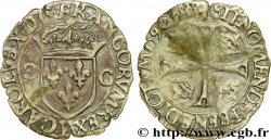CHARLES X, CARDINAL DE BOURBON Douzain aux deux C, 1er type 1590 Dijon