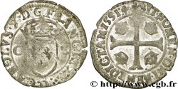 CHARLES X, CARDINAL DE BOURBON Douzain aux deux C, 1er type 1591 Lyon