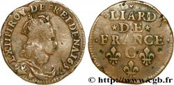 LOUIS XIV LE GRAND OU LE ROI SOLEIL Liard de cuivre, type 5 1657 Caen