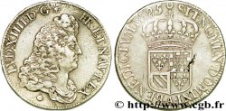 LOUIS XIV THE SUN KING Demi-écu de Flandre 1685 Paris