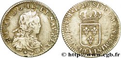LOUIS XV DIT LE BIEN AIMÉ Sixième d écu de France 1720 Paris TB+/TTB