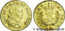 LOUIS XV DIT LE BIEN AIMÉ Louis d or aux deux L entrelacées et aux palmes longues 1724 Poitiers SUP