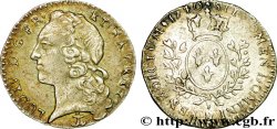 LOUIS XV DIT LE BIEN AIMÉ Vingtième d écu aux branches d’olivier, tête ceinte d’un bandeau 1740 Aix-en-Provence TTB+/TTB