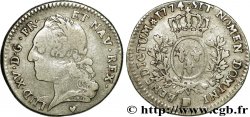 LOUIS XV THE WELL-BELOVED Cinquième d écu dit à la vieille tête 1774 Strasbourg