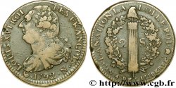 LOUIS XVI (MONARQUE CONSTITUTIONNEL) 2 sols dit au faisceau , type FRANÇOIS 1792 Montpellier