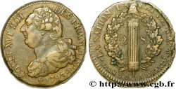 LA CONVENTION 2 sols dit au faisceau , type FRANÇAIS 1793 Strasbourg