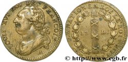 LOUIS XVI (MONARQUE CONSTITUTIONNEL) 12 deniers dit au faisceau , type FRANCOIS 1791 Paris, Monnaie du Louvre
