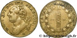 LOUIS XVI (MONARQUE CONSTITUTIONNEL) 12 deniers dit au faisceau , type FRANÇOIS 1791 Paris, Monnaie du Louvre
