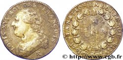 LOUIS XVI (MONARQUE CONSTITUTIONNEL) 12 deniers dit au faisceau , type FRANÇOIS 1791 Bordeaux