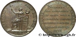 REVOLUTION COINAGE Monneron de 2 sols à la Liberté 1791 Birmingham, Soho
