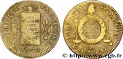 CONVENZIONE NAZIONALE 2 sols dit à la table de loi 1793 Strasbourg