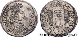 MONTBÉLIARD - COMTÉ DE MONTBÉLIARD - LÉOPOLD EBERHARD Trois kreutzer
