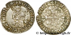 ITALIE - ROYAUME DE NAPLES - ROBERT D ANJOU Carlin d argent c. 1310-1340 Naples