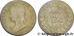 Cinq centimes Dupré, grand module 1799 Strasbourg/Paris F.115/64
