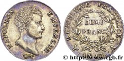 Demi-franc Napoléon Empereur, Calendrier révolutionnaire 1805 Paris F.174/10