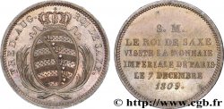 Monnaie de visite, module de 2 francs, pour Frédéric-Auguste de Saxe 1809 Paris VG.cf. 2277