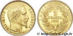 5 francs or Napoléon III, tête nue, petit module 1855 Paris F.500A/2