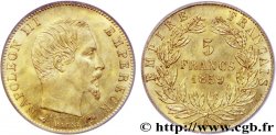 5 francs or Napoléon III, tête nue, grand module 1859 Paris F.501/7