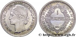 TROISIÈME RÉPUBLIQUE - INDOCHINE FRANÇAISE Essai de 1 piastre en aluminium 1931 Paris SPL