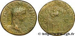CLAUDIUS und NERO DRUSUS Sesterce, (GB, Æ 36) fSS