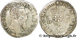 HENRY II Teston à la tête nue, 5e type légende fautive avec REGNT 1558 Aix-en-Provence