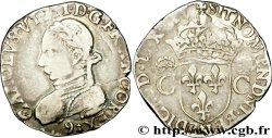 HENRY III. COINAGE AT THE NAME OF CHARLES IX Teston, 2e type 1575 (MDLXXV) Rennes
