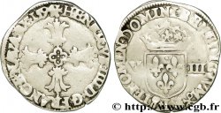HENRI IV LE GRAND Huitième d écu, croix feuillue de face 1594 Bayonne
