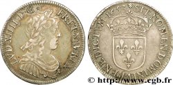 LOUIS XIV LE GRAND OU LE ROI SOLEIL Quart d écu à la mèche longue 1653 Paris